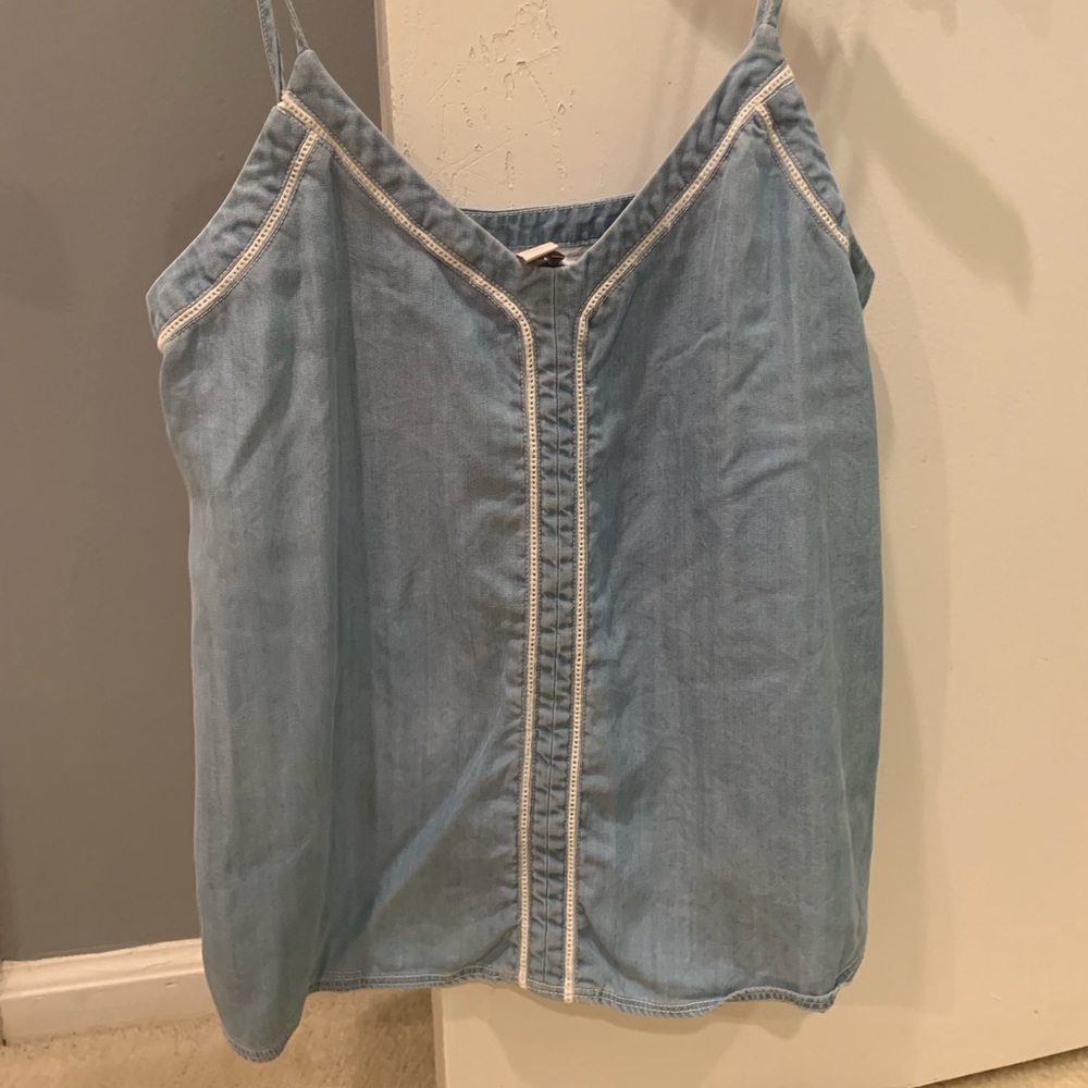 HINGE blue denim tank top (Nordstrom)